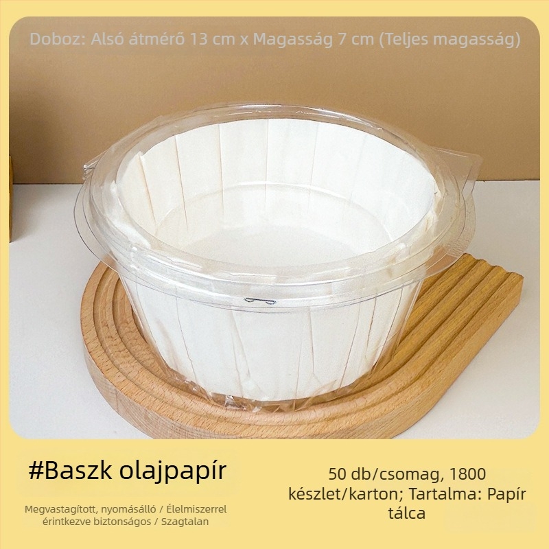 Zhongli Basque olajálló sütőpapír tepsi 3/4/6 hüvelyk – sütőpapír tortaszeletekhez