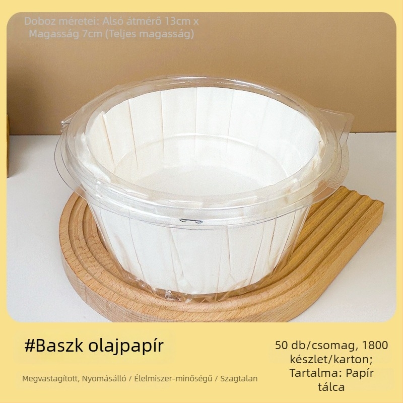 Zhongli Basque olajálló sütőpapír tepsi 3/4/6 hüvelyk – sütőpapír tortaszeletekhez