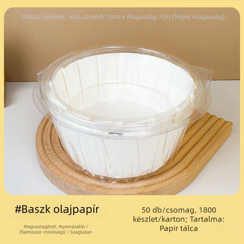 Zhongli Basque olajálló sütőpapír tepsi 3/4/6 hüvelyk – sütőpapír tortaszeletekhez