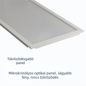 LED mennyezeti panel 300x300/300x600, konyha és fürdőszoba, antireflexiós sík panel