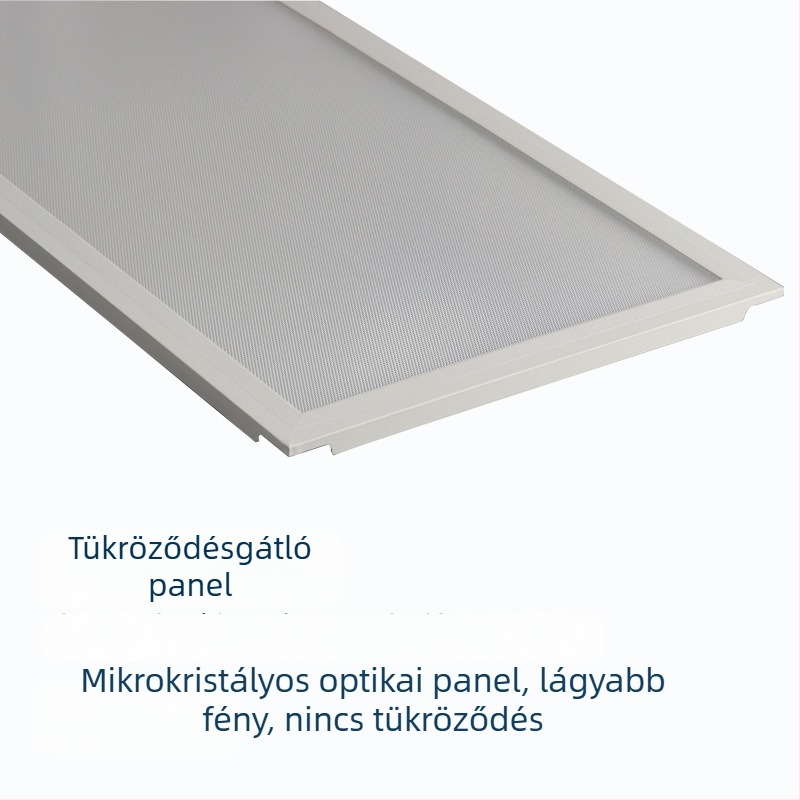 LED mennyezeti panel 300x300/300x600, konyha és fürdőszoba, antireflexiós sík panel