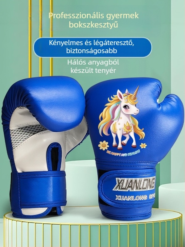 Gyerekeknek készült boxkesztyűk – szett fiúknak és lányoknak, edzés kesztyűk bokszhoz és sanda