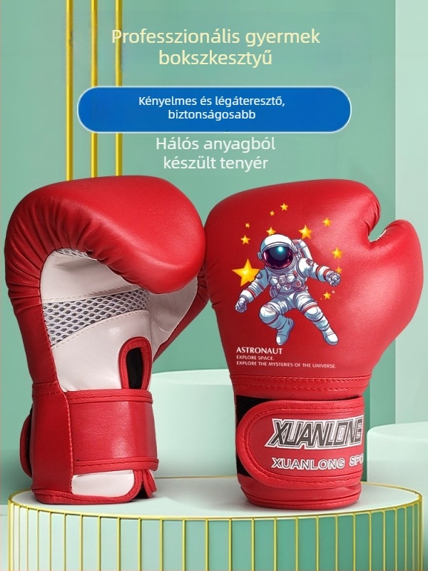 Gyerekeknek készült boxkesztyűk – szett fiúknak és lányoknak, edzés kesztyűk bokszhoz és sanda