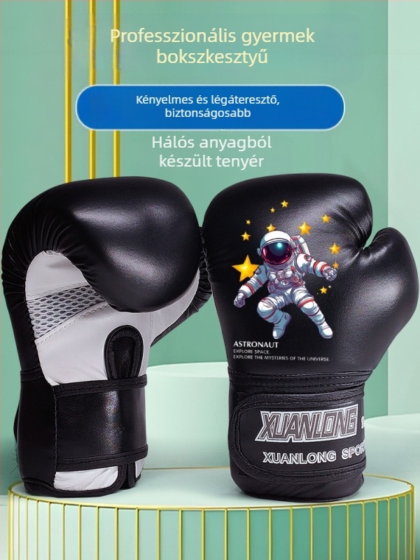 Gyerekeknek készült boxkesztyűk – szett fiúknak és lányoknak, edzés kesztyűk bokszhoz és sanda