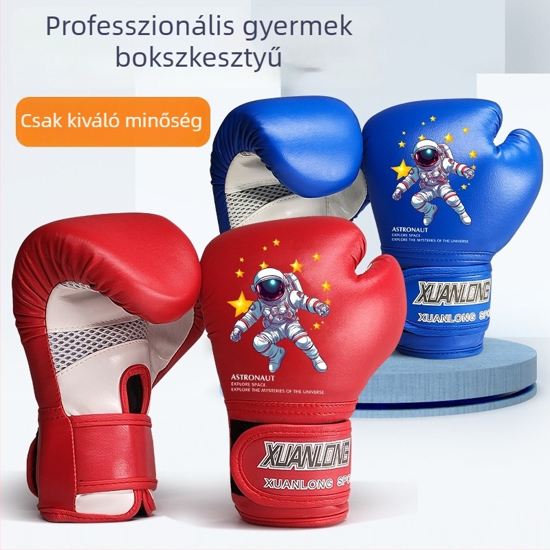 Gyerekeknek készült boxkesztyűk – szett fiúknak és lányoknak, edzés kesztyűk bokszhoz és sanda