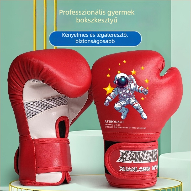 Gyerekeknek készült boxkesztyűk – szett fiúknak és lányoknak, edzés kesztyűk bokszhoz és sanda