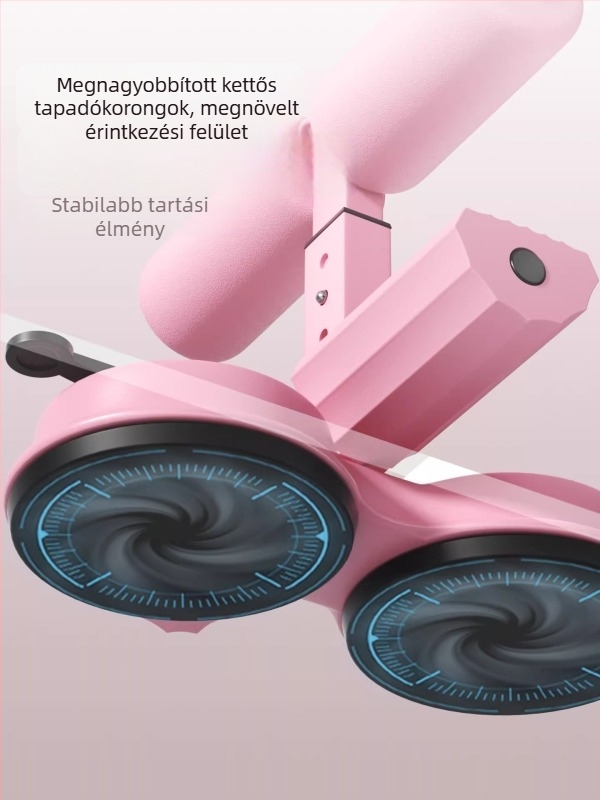 Hasizom-edző segédkészülék vákuumos alapú talppal és ellenálláserősítő pánttal