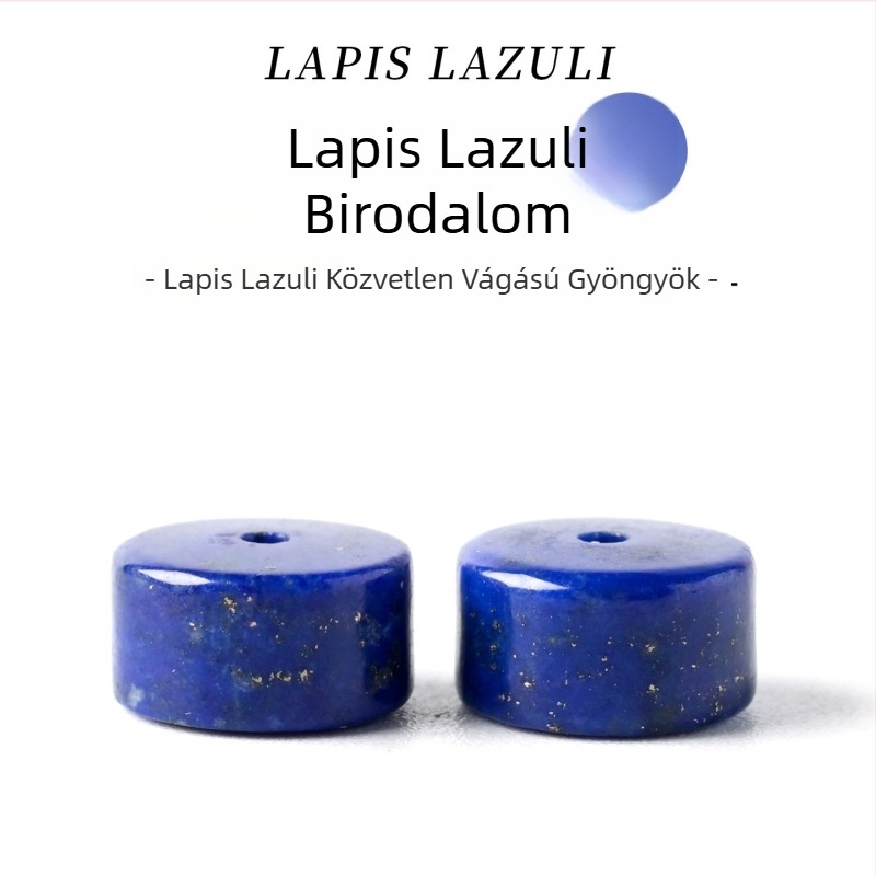 Természetes lápisz lazuli spacer gyöngyök DIY ékszerekhez – Abakusz elválasztó gyöngyök karkötőkhöz