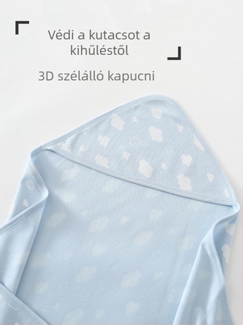 Újszülött pamutból készült swaddle kendő, vékony, négy évszakos, Beibei Island
