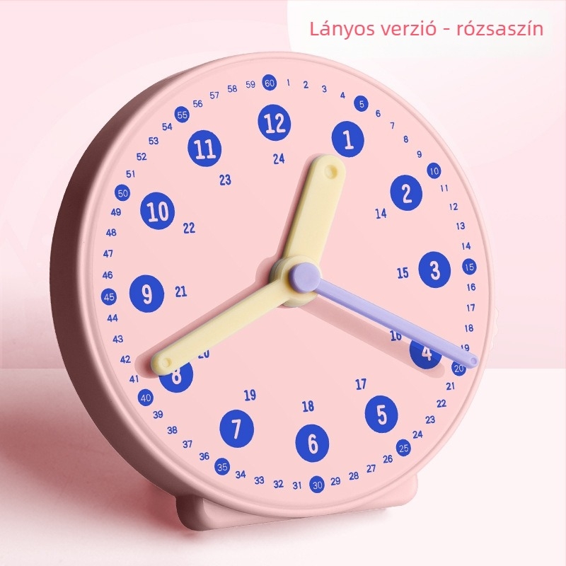 Óra modell oktatási segédeszköz az általános iskolában, 1–2. osztály, az idő tanulása