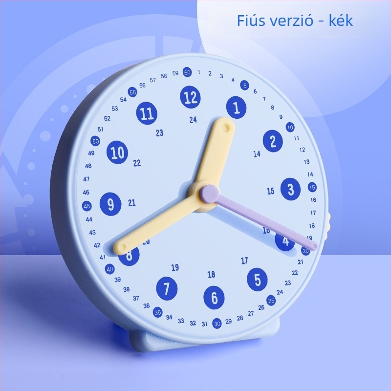 Óra modell oktatási segédeszköz az általános iskolában, 1–2. osztály, az idő tanulása