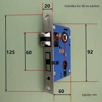 Rozsdamentes acél zártest, méret 50, modellek 5845, 4558, 4585, 5840, 4058