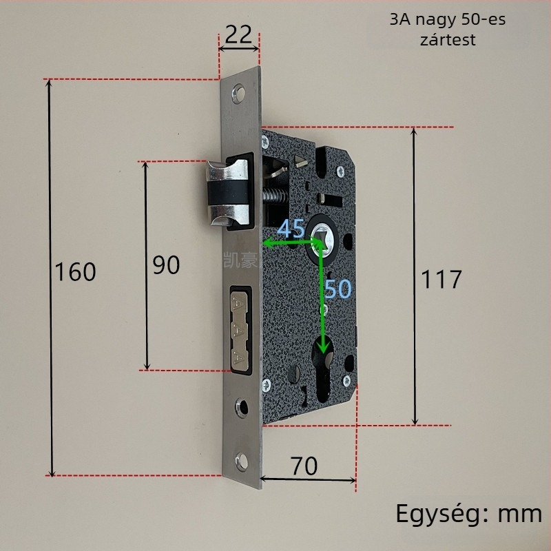 Rozsdamentes acél zártest, méret 50, modellek 5845, 4558, 4585, 5840, 4058