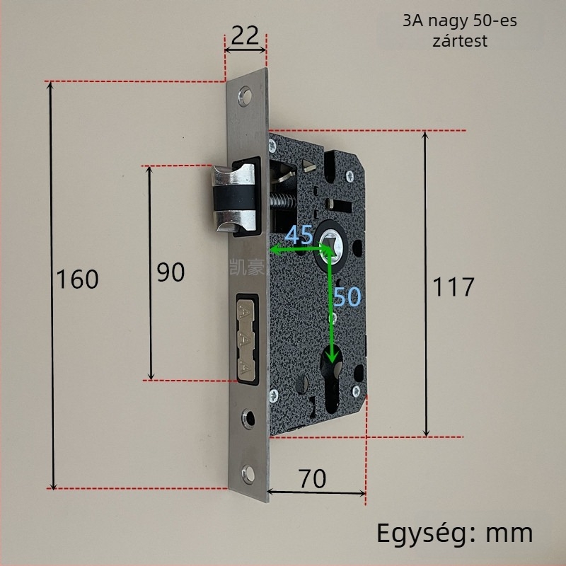 Rozsdamentes acél zártest, méret 50, modellek 5845, 4558, 4585, 5840, 4058
