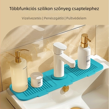 Silikon drenázsmatrac konyhához és fürdőszobához, csúszásmentes munkalapvédő