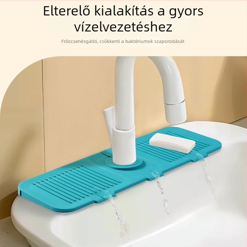 Silikon drenázsmatrac konyhához és fürdőszobához, csúszásmentes munkalapvédő