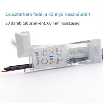 0,5 mm-es színes ceruza grafit töltőanyag – csere, nano-törésálló, rajzoláshoz