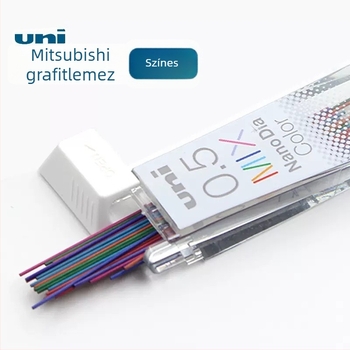 0,5 mm-es színes ceruza grafit töltőanyag – csere, nano-törésálló, rajzoláshoz