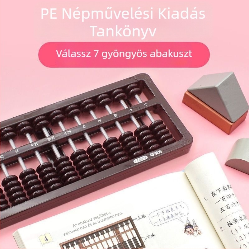 Hobby LT5001 17/13 soros gyöngyös abakusz, fekete, mentális aritmetika és általános matematika tanulásához.
