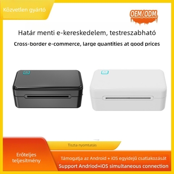 80 mm-es nyugtanyomtató, öntapadós 1D/2D vonalkódos termoszalagos nyomtató, Bluetooth címkenyomtató