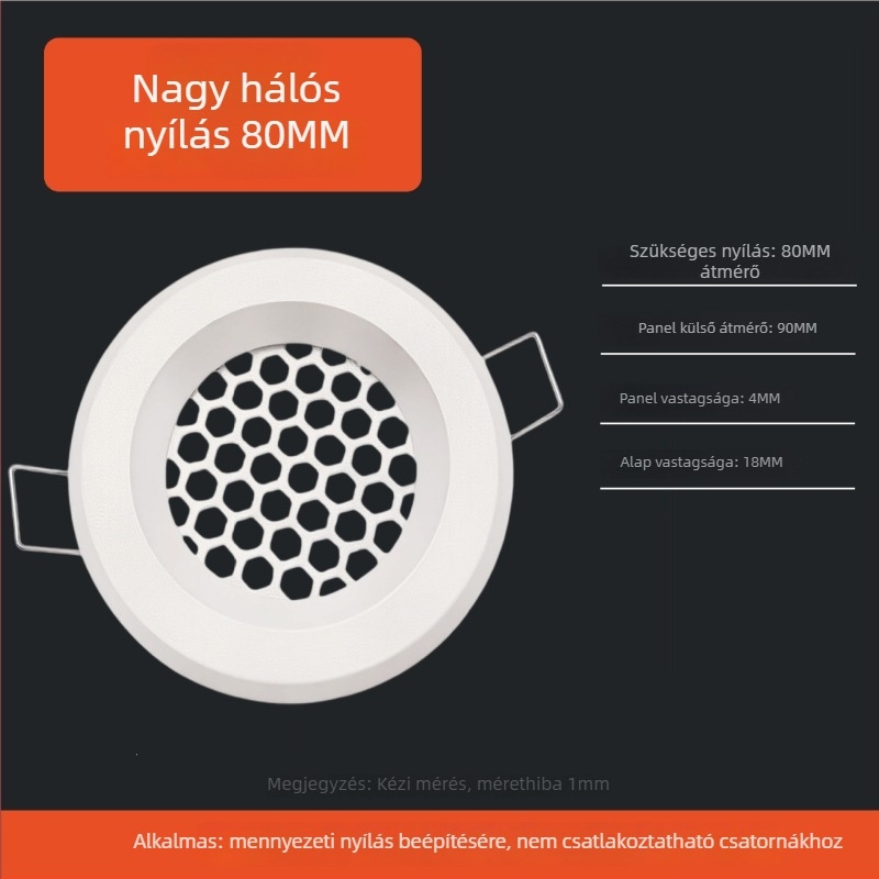 Kerek alumínium lamellás levegőventilációs nyílás szellőztetéshez, kivezetéshez és friss levegő rendszerhez