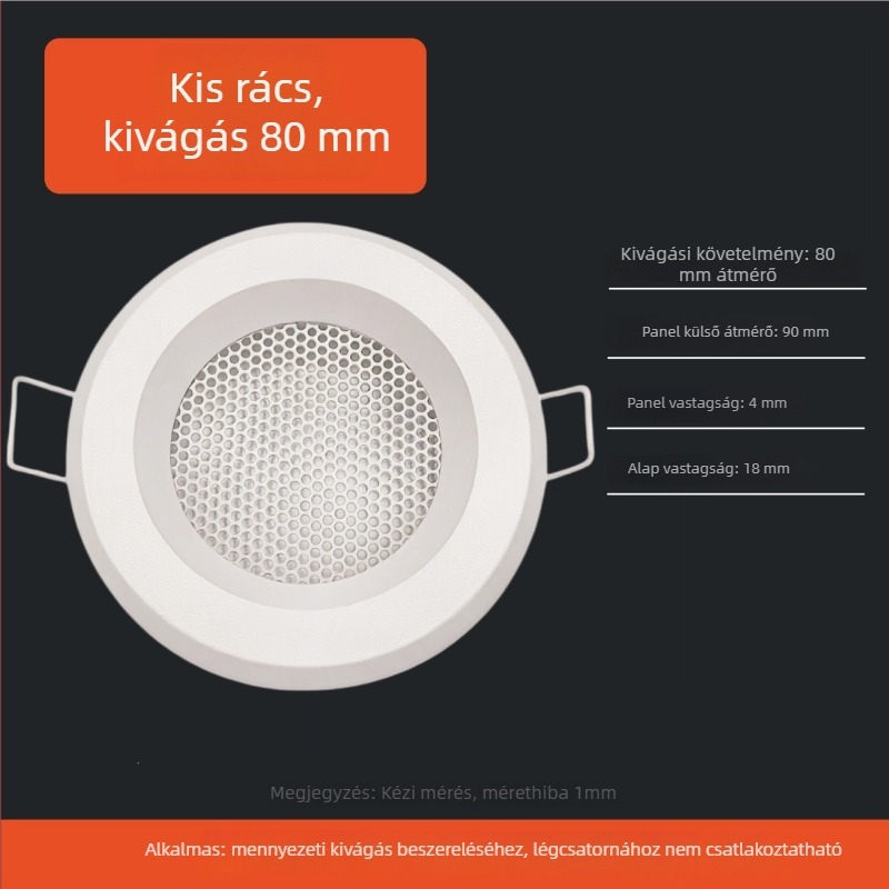 Kerek alumínium lamellás levegőventilációs nyílás szellőztetéshez, kivezetéshez és friss levegő rendszerhez
