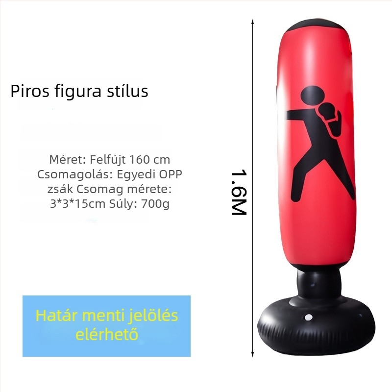 Felfújható edzőoszlop bokszhoz és taekwondohoz, PVC