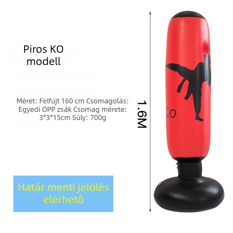 Felfújható edzőoszlop bokszhoz és taekwondohoz, PVC