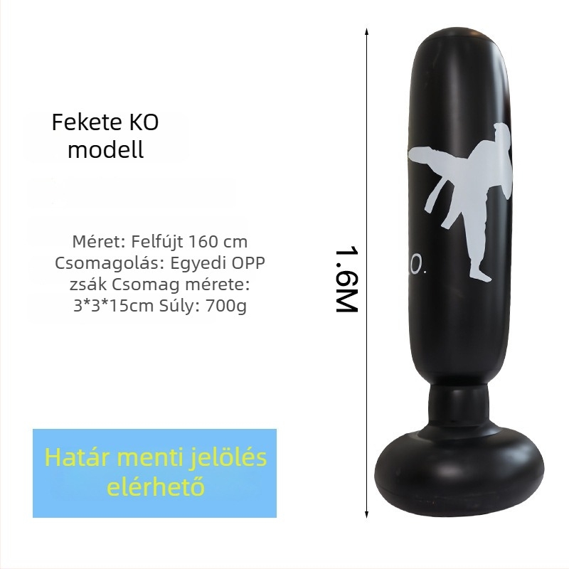 Felfújható edzőoszlop bokszhoz és taekwondohoz, PVC