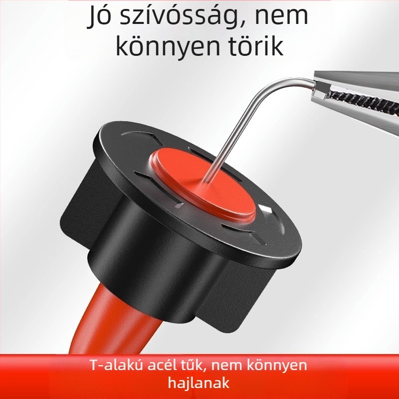 Padlólapokhoz szánt csempe szintező eszköz kereszt alakú klipekkel és acél tűkkel