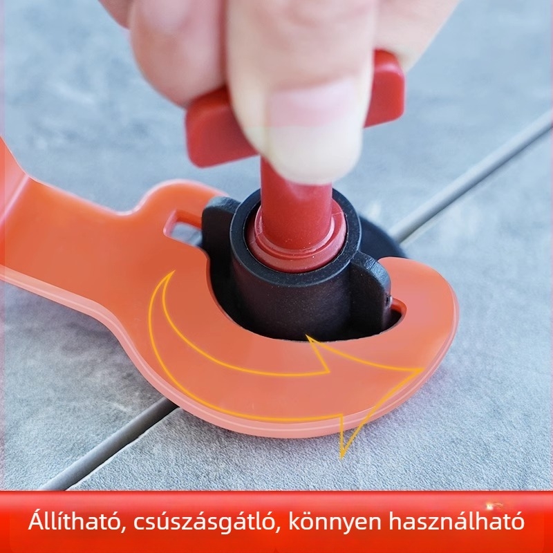 Padlólapokhoz szánt csempe szintező eszköz kereszt alakú klipekkel és acél tűkkel