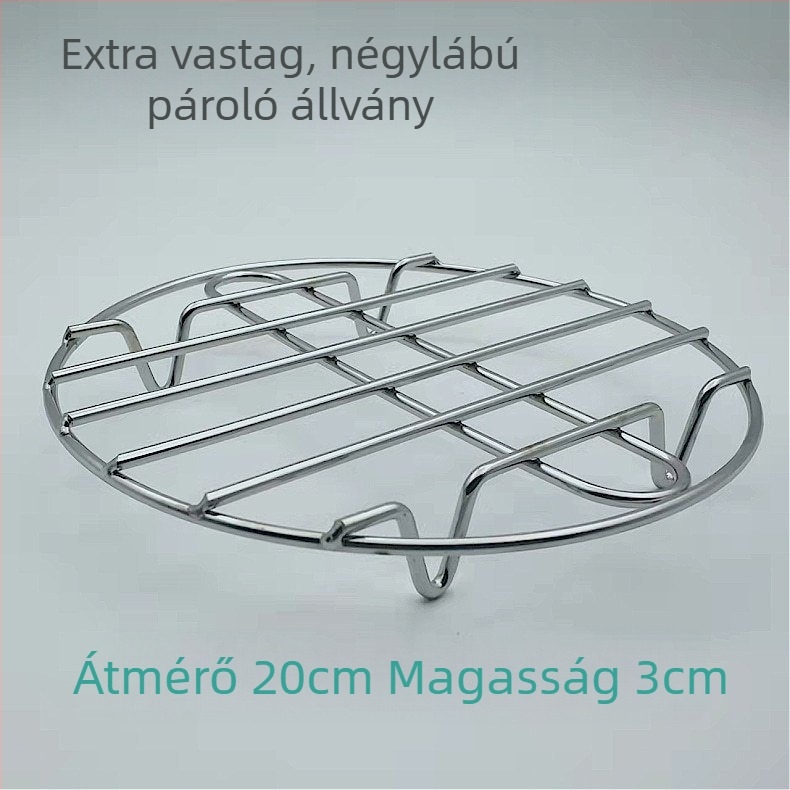 Ultra vastag rozsdamentes acél gőzölő rács mini egészségügyi edényhez, kompakt elektromos gőzölő aljzat hálóval, magas láb és hőszigetelő alátét