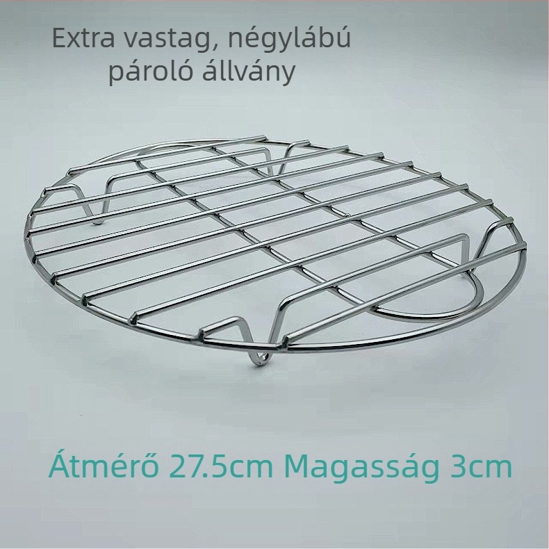 Ultra vastag rozsdamentes acél gőzölő rács mini egészségügyi edényhez, kompakt elektromos gőzölő aljzat hálóval, magas láb és hőszigetelő alátét