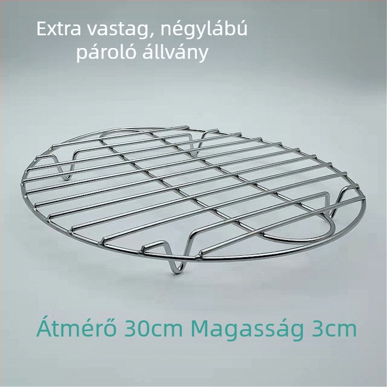 Ultra vastag rozsdamentes acél gőzölő rács mini egészségügyi edényhez, kompakt elektromos gőzölő aljzat hálóval, magas láb és hőszigetelő alátét