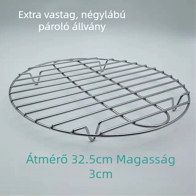 Ultra vastag rozsdamentes acél gőzölő rács mini egészségügyi edényhez, kompakt elektromos gőzölő aljzat hálóval, magas láb és hőszigetelő alátét