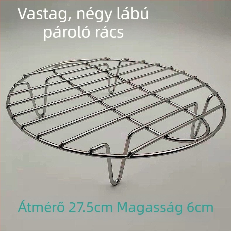 Ultra vastag rozsdamentes acél gőzölő rács mini egészségügyi edényhez, kompakt elektromos gőzölő aljzat hálóval, magas láb és hőszigetelő alátét
