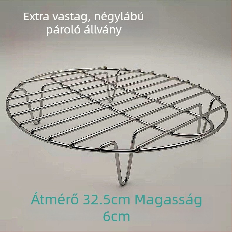 Ultra vastag rozsdamentes acél gőzölő rács mini egészségügyi edényhez, kompakt elektromos gőzölő aljzat hálóval, magas láb és hőszigetelő alátét