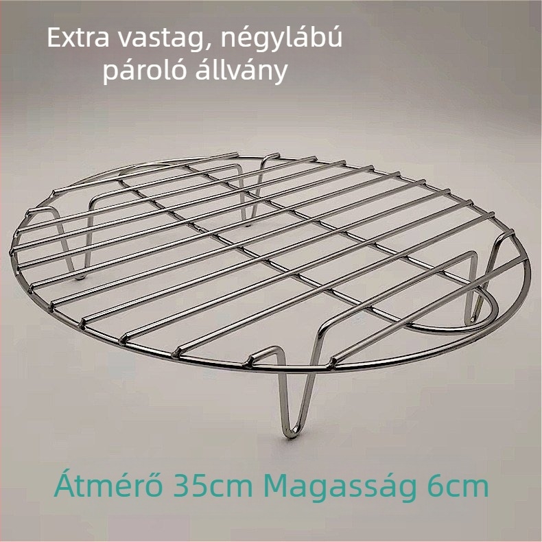 Ultra vastag rozsdamentes acél gőzölő rács mini egészségügyi edényhez, kompakt elektromos gőzölő aljzat hálóval, magas láb és hőszigetelő alátét