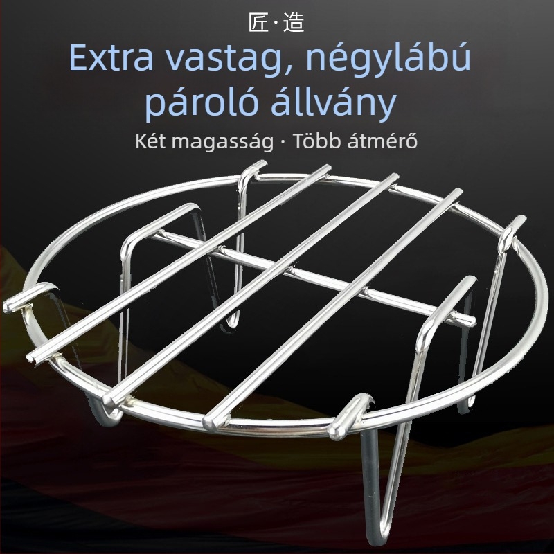 Ultra vastag rozsdamentes acél gőzölő rács mini egészségügyi edényhez, kompakt elektromos gőzölő aljzat hálóval, magas láb és hőszigetelő alátét