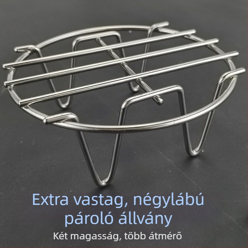 Ultra vastag rozsdamentes acél gőzölő rács mini egészségügyi edényhez, kompakt elektromos gőzölő aljzat hálóval, magas láb és hőszigetelő alátét
