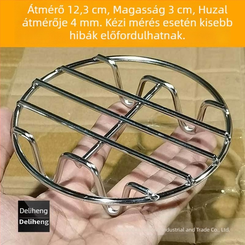 Ultra vastag rozsdamentes acél gőzölő rács mini egészségügyi edényhez, kompakt elektromos gőzölő aljzat hálóval, magas láb és hőszigetelő alátét