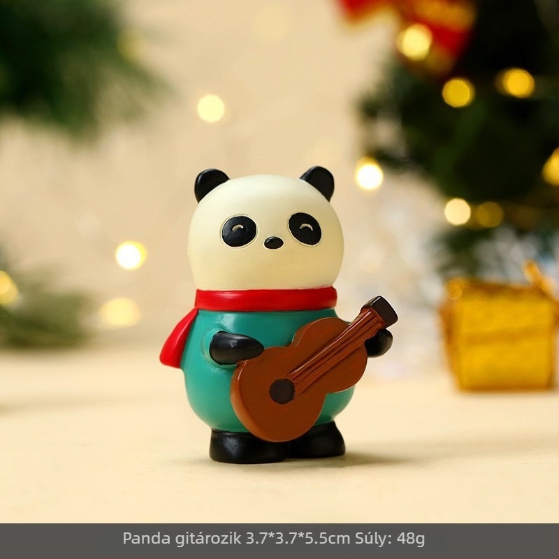 Karácsonyi díszek — aranyos kézzel készített díszek: Mikulás, rénszarvas, karácsonyfa, asztali dekoráció gyantából