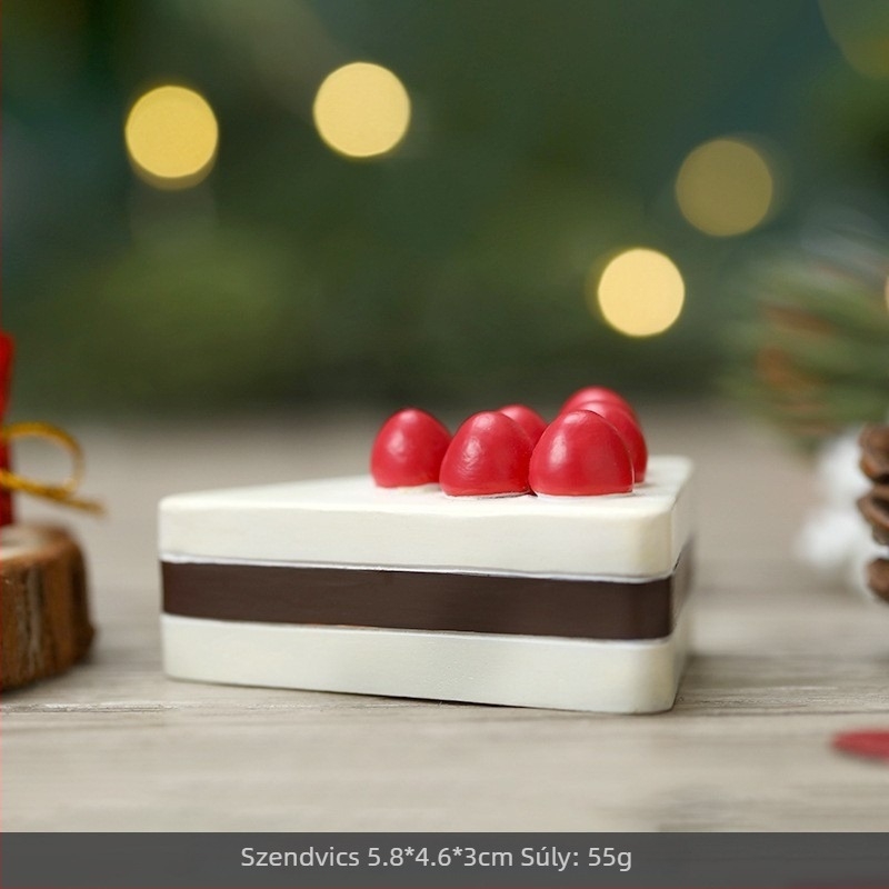Karácsonyi díszek — aranyos kézzel készített díszek: Mikulás, rénszarvas, karácsonyfa, asztali dekoráció gyantából