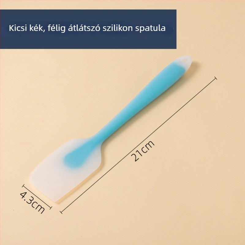 Szilikon puha spatula hosszú nyéllel, nagy méretű, élelmiszer-minőségű műanyag, tortákhoz és krémekhez