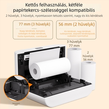 Qirui C30 széles formátumú hőnyomtató címkékhez, 3 hüvelykes címkékhez, otthoni használatra és mini fotónyomtatásra