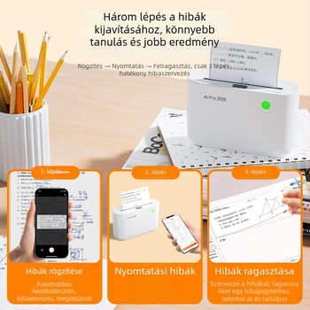 Qirui C30 széles formátumú hőnyomtató címkékhez, 3 hüvelykes címkékhez, otthoni használatra és mini fotónyomtatásra