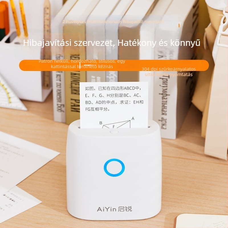 Qirui C30 széles formátumú hőnyomtató címkékhez, 3 hüvelykes címkékhez, otthoni használatra és mini fotónyomtatásra