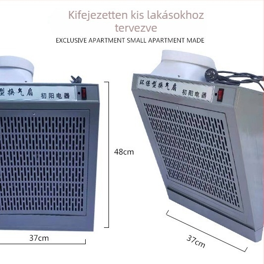 Konyhai falra szerelt szagelszívó oldalsó beszívással, egy főzőzónához, erős szívóerővel.