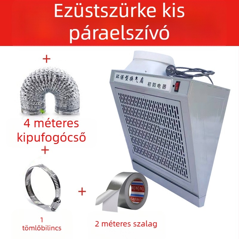 Konyhai falra szerelt szagelszívó oldalsó beszívással, egy főzőzónához, erős szívóerővel.