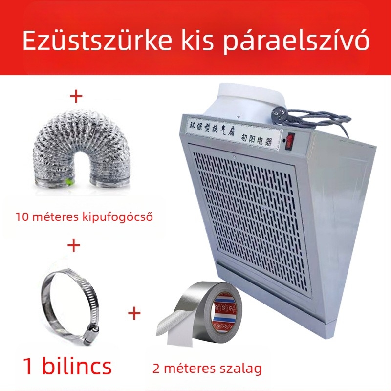Konyhai falra szerelt szagelszívó oldalsó beszívással, egy főzőzónához, erős szívóerővel.